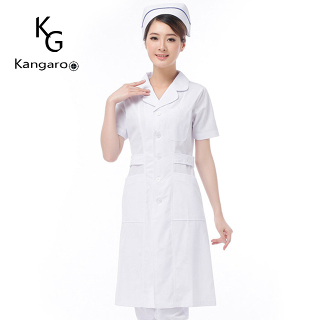 Wholesale healthcare Hospital  uniform white lab coat nurse smock