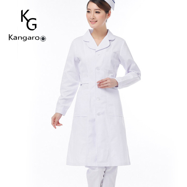 Wholesale healthcare Hospital  uniform white lab coat nurse smock