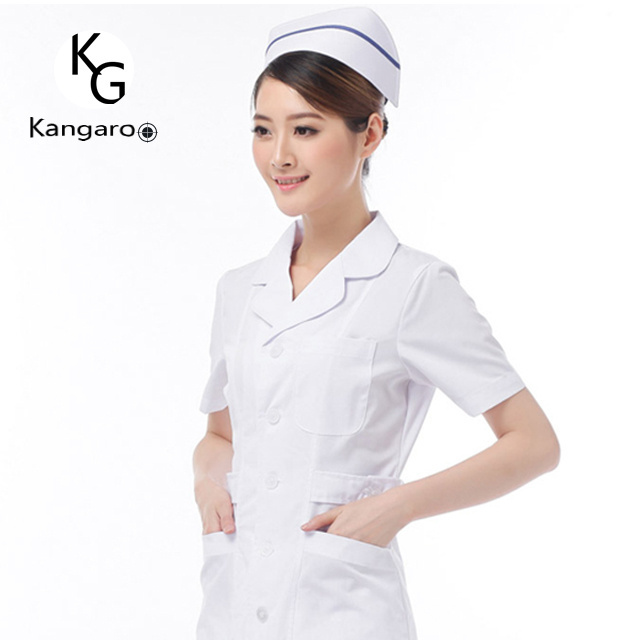 Wholesale healthcare Hospital  uniform white lab coat nurse smock