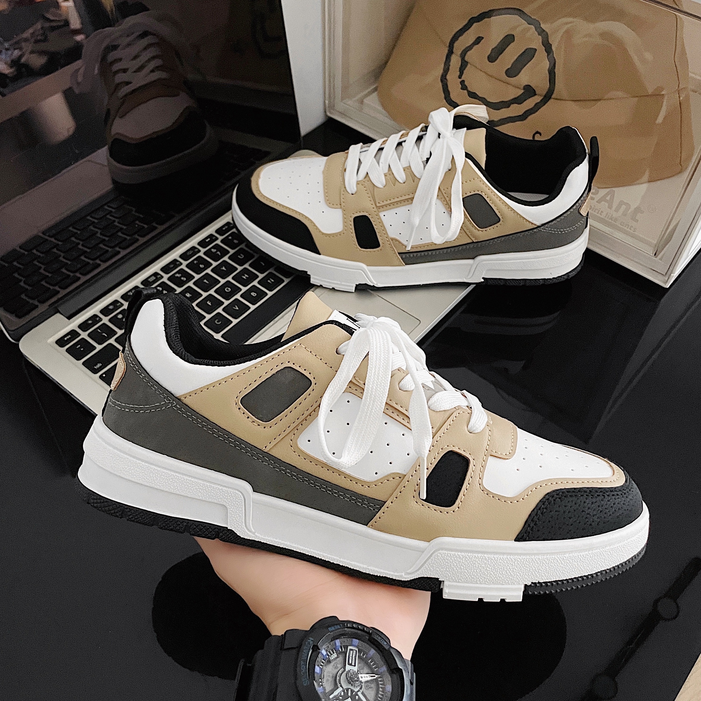 Original Customize Logo Men Blank Skateboard Manufacturer Basketball Custom Low High Cut Casual Leather Sneakers Shoes