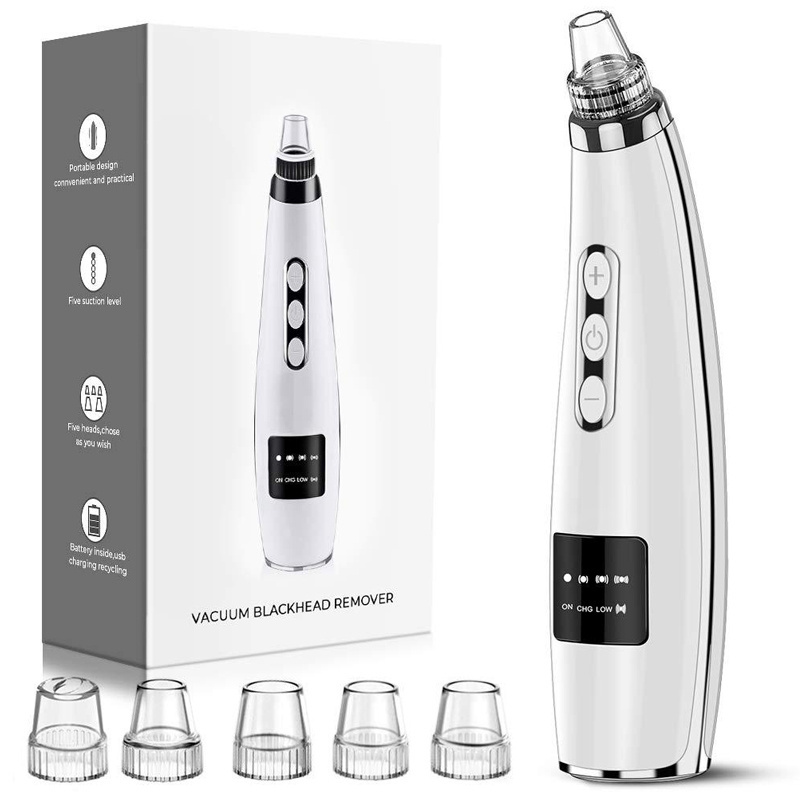 Efficient and fast blackhead remover vacuum acne cleaner deep cleaning pores precise adsorption vacuum blackhead remover