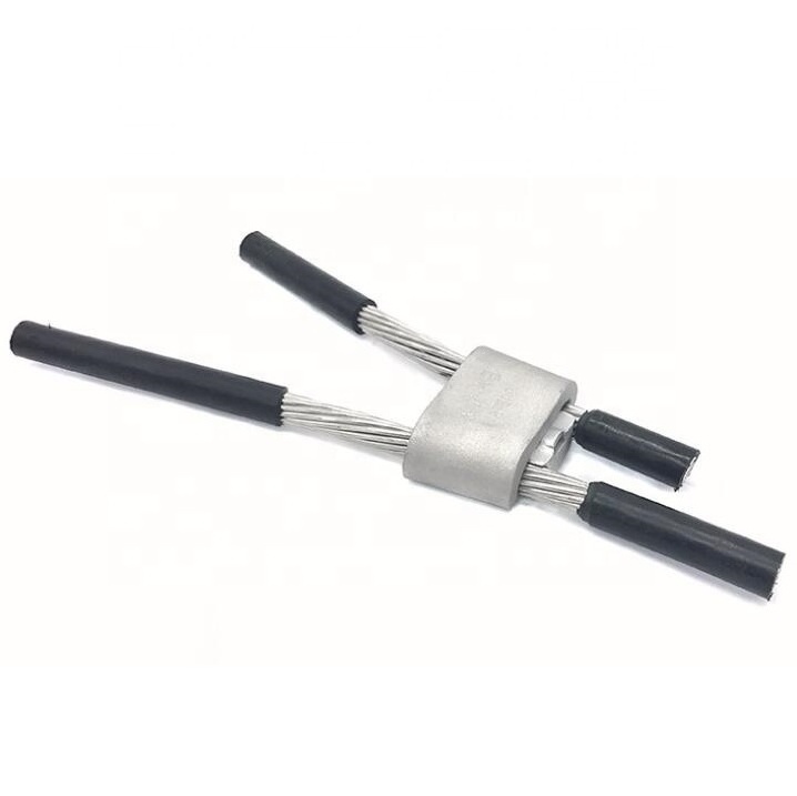 JXD 35-240mm2  28*50mm Wedge-Shaped Aluminum Alloy C-Type Wire Clamp Overhead Cable Clamp