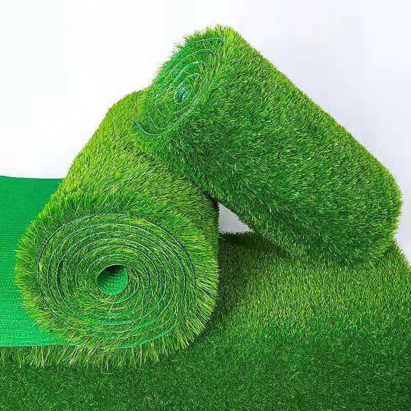 Natural Green Synthetic Grass Lawn Turf Artificial Grass Roll Carpet For Sports Flooring