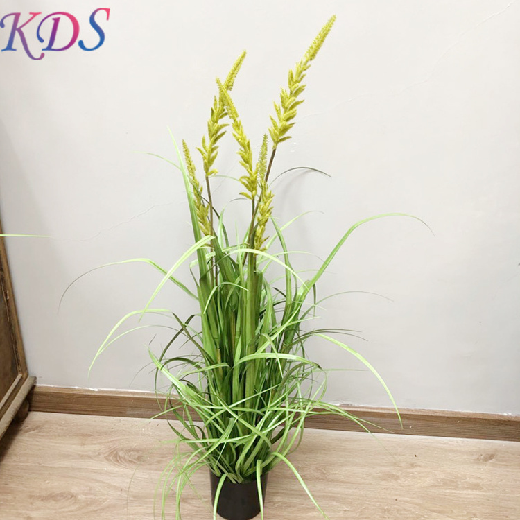 Artificial onion grass Simulation  green plants potted plant for Home&wedding& office decoration bunny tail grass dried flower