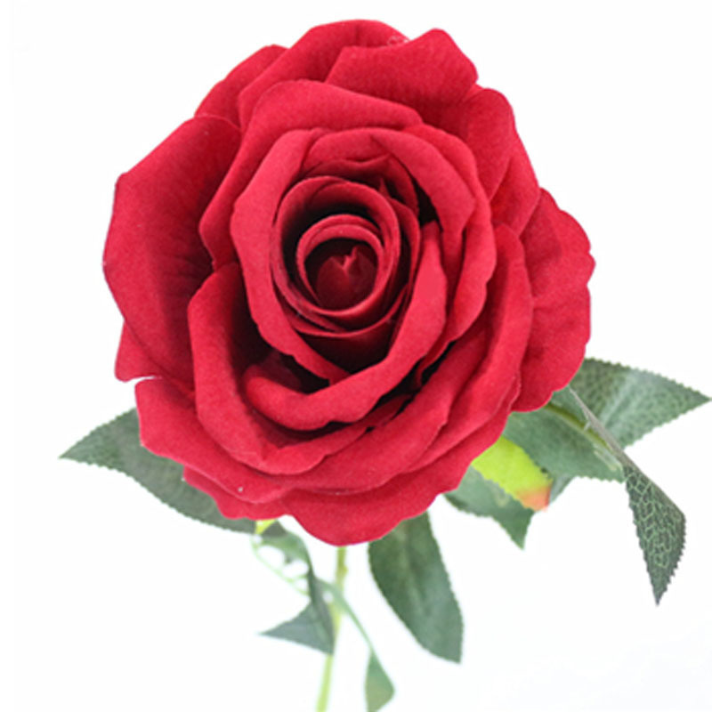 red roses fake artificial flower bulk decoration wedding flower faux silk flower bouquets wholesale home wedding decor fake rose