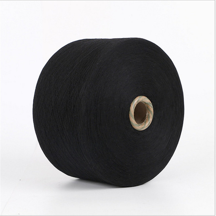 Nm10/1  20/1 Black Recycled/Regenerated Cotton Yarn for Knitting and weaving