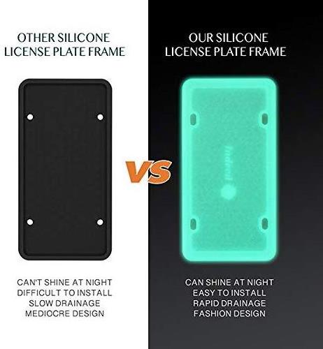 New Hottest Sale Fluorescence Silicone License Plate Frame. Fluorescence Plate Frame