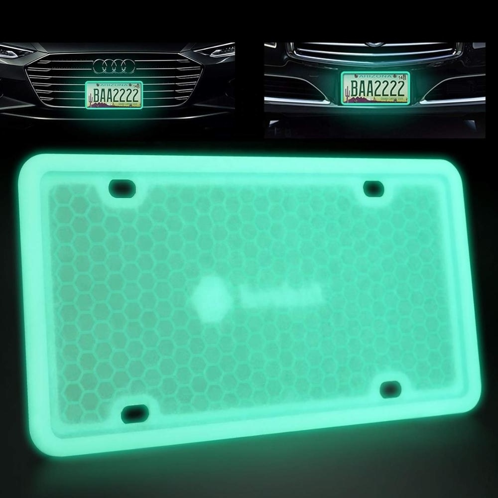 New Hottest Sale Fluorescence Silicone License Plate Frame. Fluorescence Plate Frame