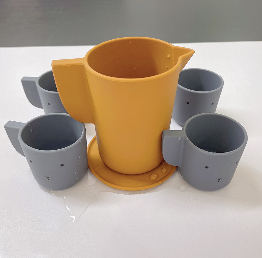 New Unbreakable Silicone  Baby Tea Cup Set