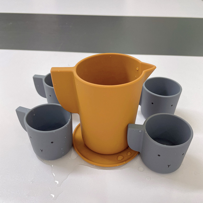 New Unbreakable Silicone  Baby Tea Cup Set