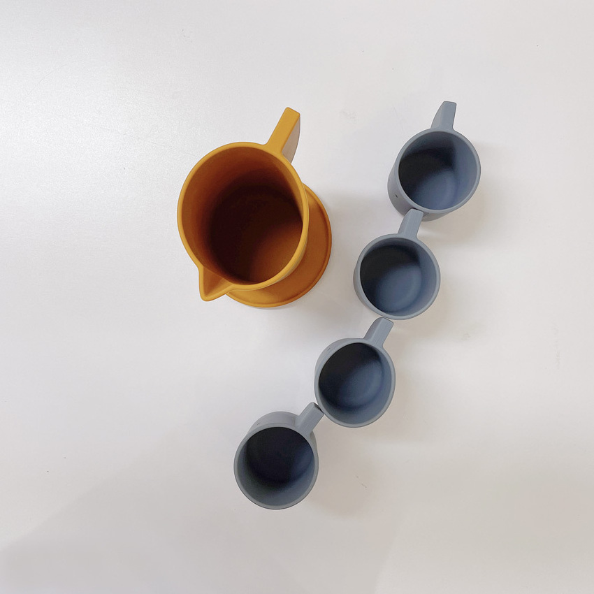 New Unbreakable Silicone  Baby Tea Cup Set