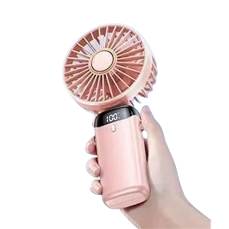 Electric Household USB  Hand Crank Fan Hand Crank Mini Fan Portable Handheld Hanging Rechargeable Fan