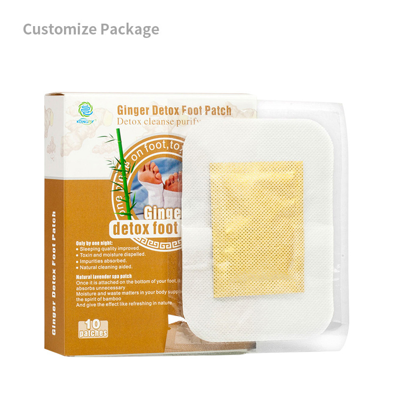 low price ginger detox foot patch OEM ODM foot detox slimming patch Free sample extreme detox foot patch