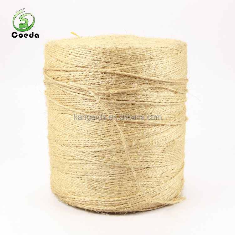 Natural Color 100% Sisal Fibre Braided Twisted Thick Hemp Rope