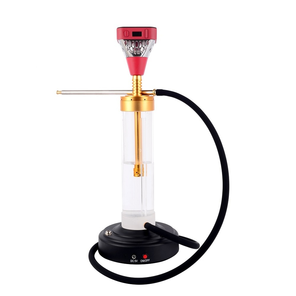 2021 Kangerm New Modern China Acrylic Electric Water Smoking Gravity travel hookahs Best Laser Hookah with LED light