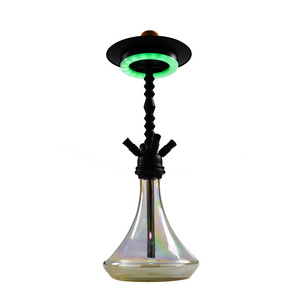 Hot selling portable led hookah 6 inch best led hookah shisha various hookah led base