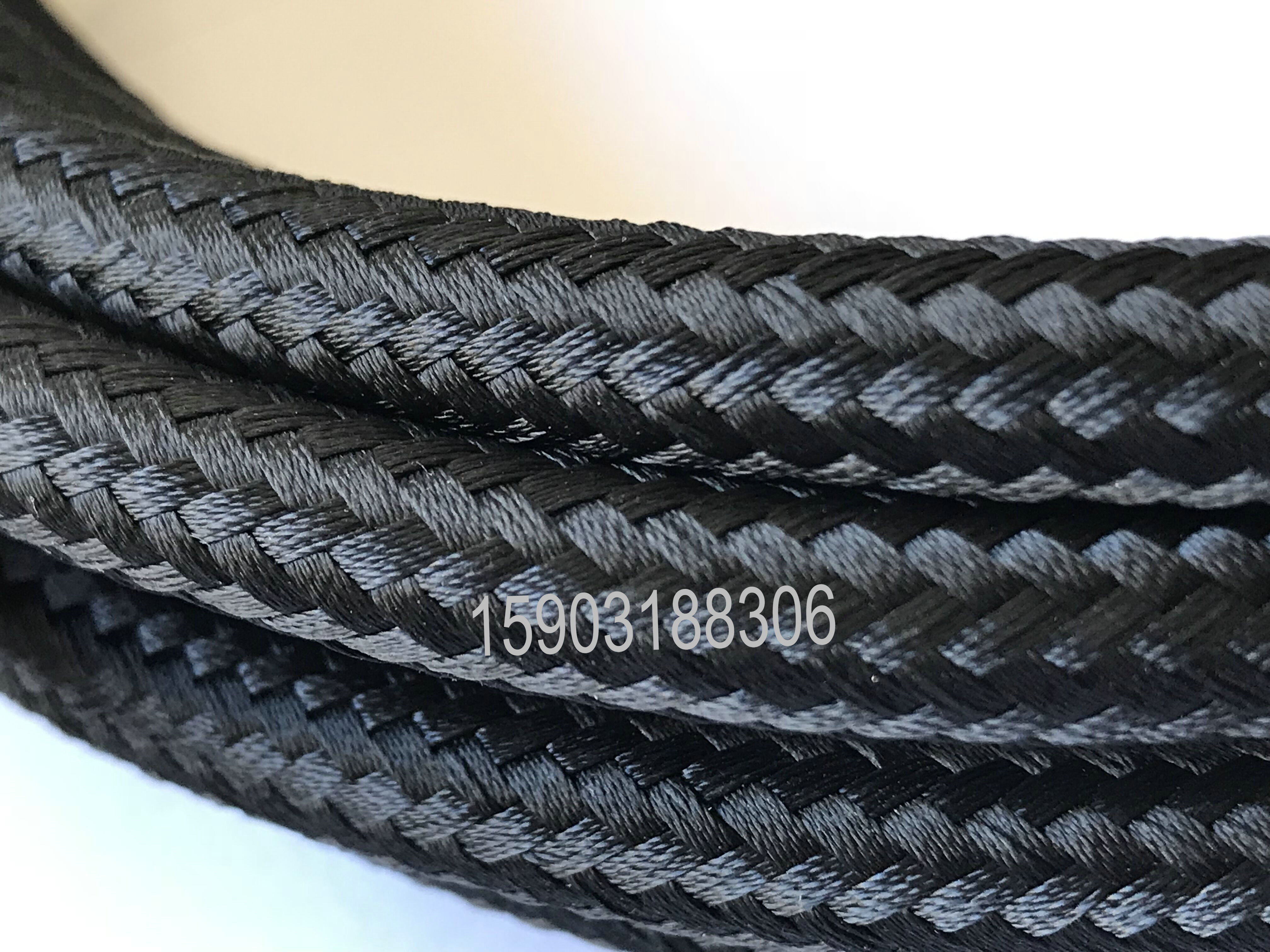 Black Nylon Covered Stainless Steel Braided E85 AN4 4AN PTFE INNER Tube Oil Line Fuel Hose 3.2FT