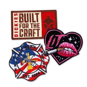 Custom School Uniform Sew on Logo Patch Music Band Iron On Patch Custom Heat Press Hat Patches Firefighter Badges