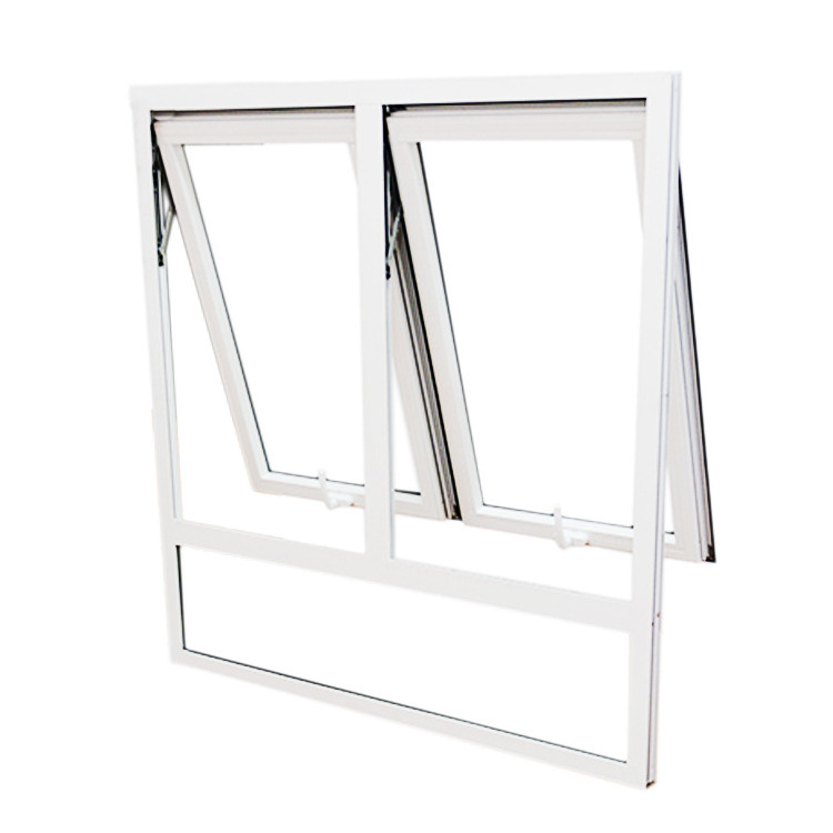 French Style Residential PVC Windows Double Pane Window uPVC Casement Window