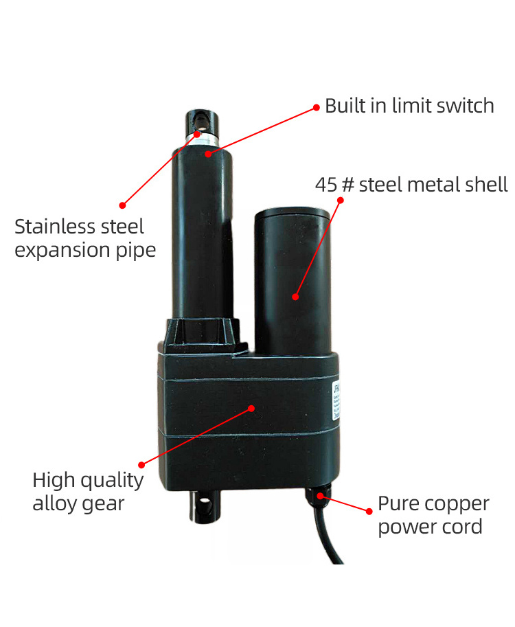 High load industrial linear actuator with Hall feedback custom stroke 10000N