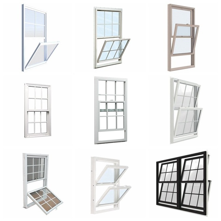 Aluminum Vertical Opening Windows Vinyl Storm Window Side Aluminium Top Hung Glass Single-hung Windows