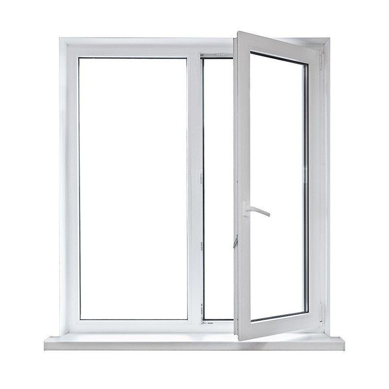 French Style Residential PVC Windows Double Pane Window uPVC Casement Window