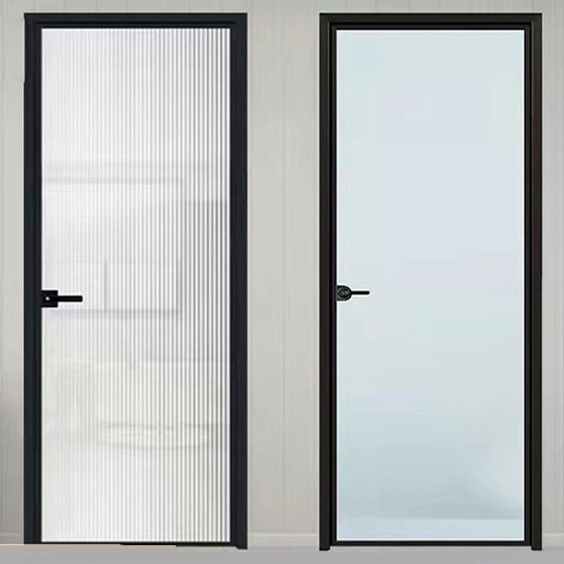 New Model full Panel Customized Casement Aluminium Alloy Glass Door Exterior Security Entrance Doors