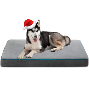 Large Orthopedic Dog Bed for Large Dogs Memory Foam Waterproof Dog Bed for Crate with Removable Washable Cover