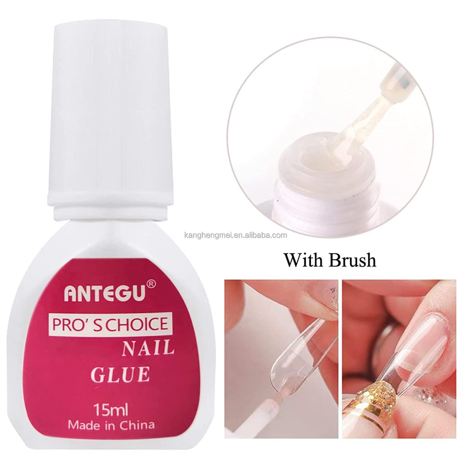 OEM Custom Wholesale Private Label Press On Nail Tips Glue Gel Mini 15ML Nail Glue