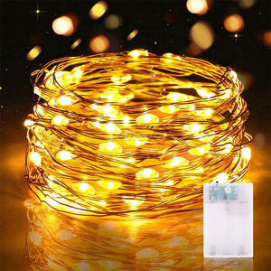 Fairy Lights With Copper Wire Battery Operated room decor lights garden decorative  holiday christmas 100 led String Light