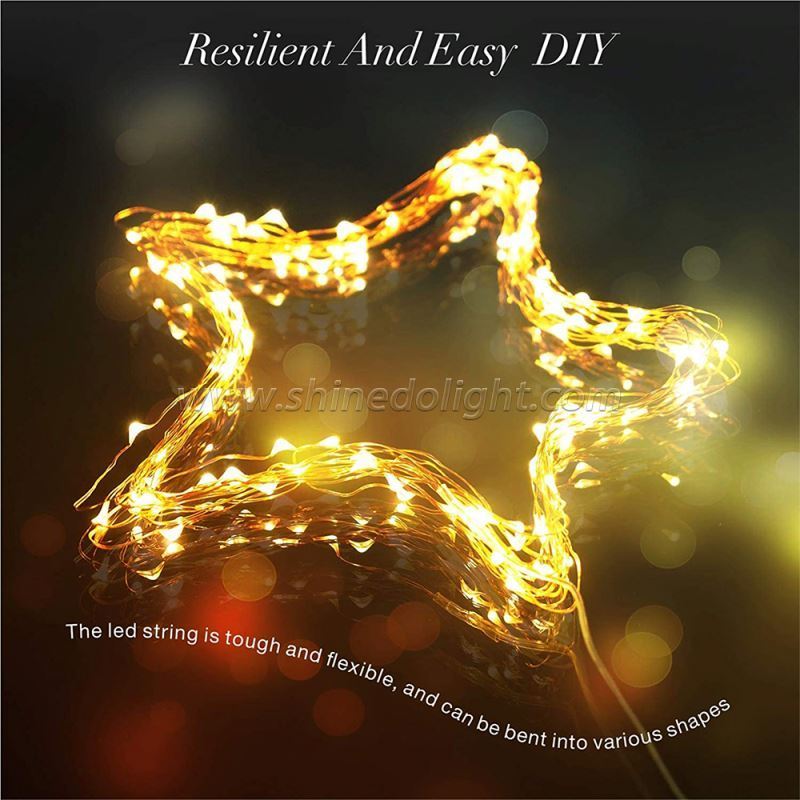 Fairy Lights With Copper Wire Battery Operated room decor lights garden decorative  holiday christmas 100 led String Light