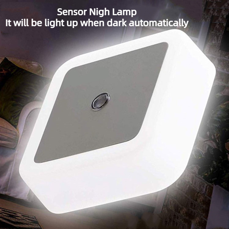 LED Night Light Smart Sensor Plug in Wall Night Lamp Indoor Bathroom Home Kitchen Hallway Staireway Bedroom