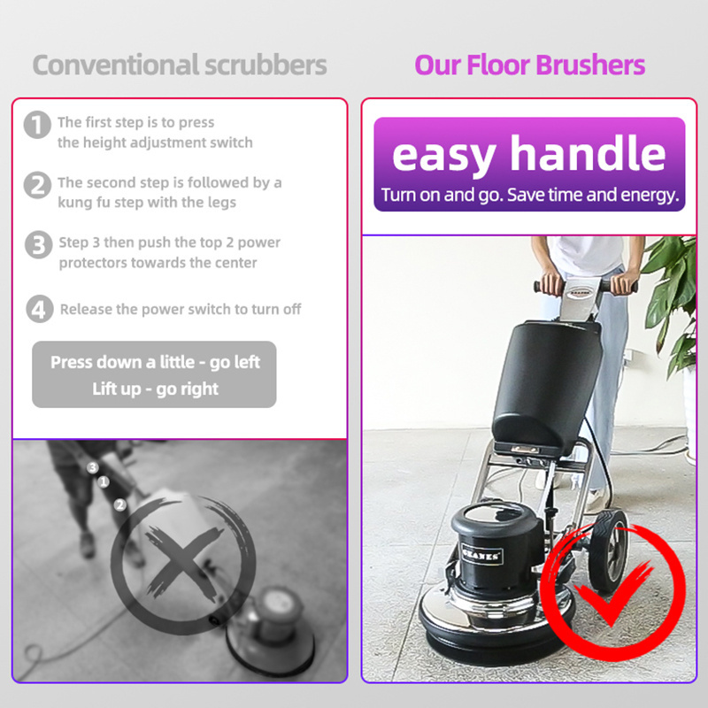 multifunctional carpet floor cleaning machine marble floor polishing machine Weighting Iron Floor scrubber