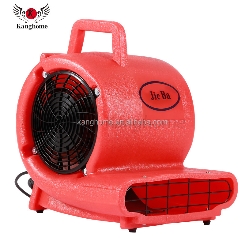 Hot selling 220v 850w 3 speed floor air blower with pull rod and wheels