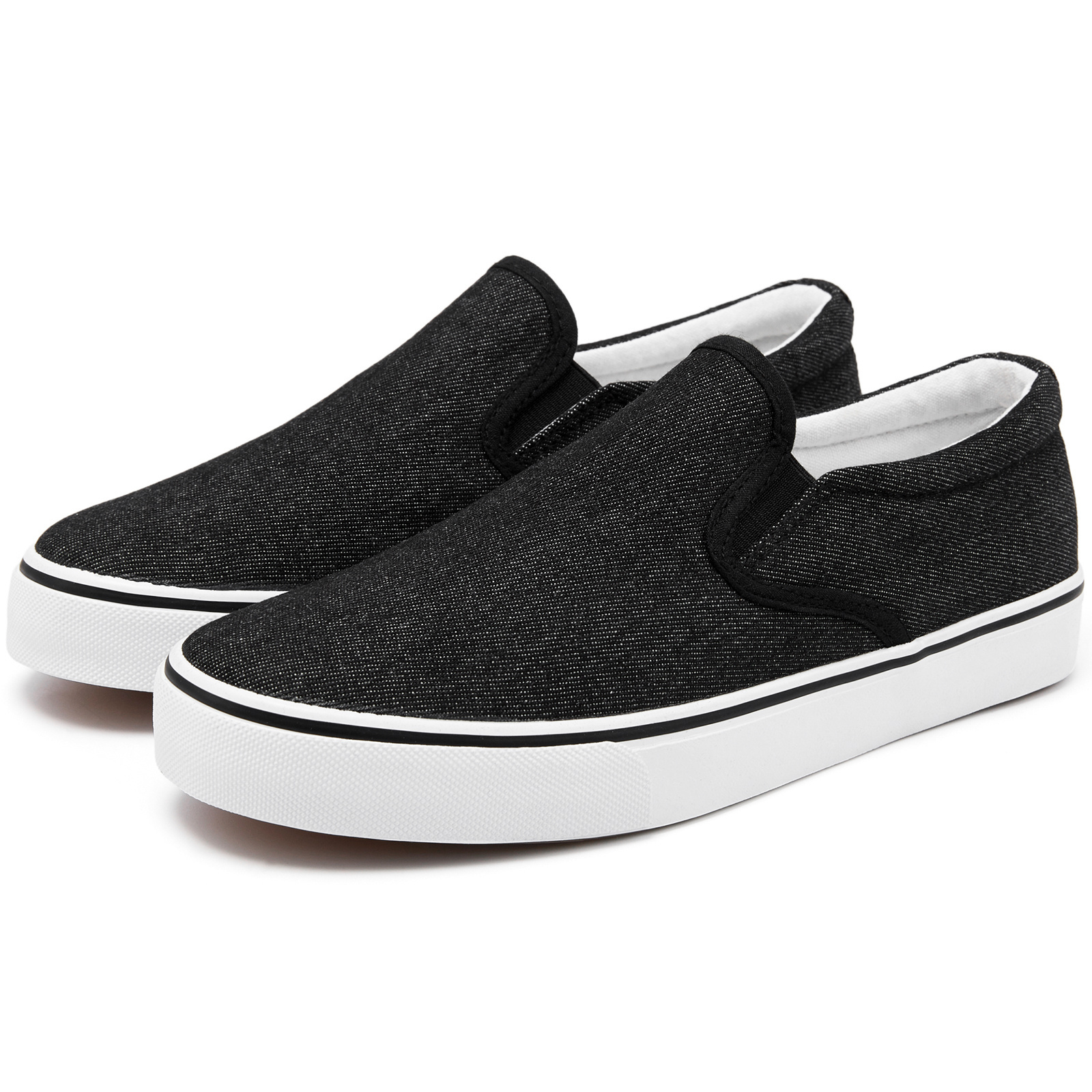 Wholesale OEM Shoes Men's Running Fashion Slip-on Fashion Unisex Casual Canvas Shoes Slip On Canvas Trendy Shoes For Men