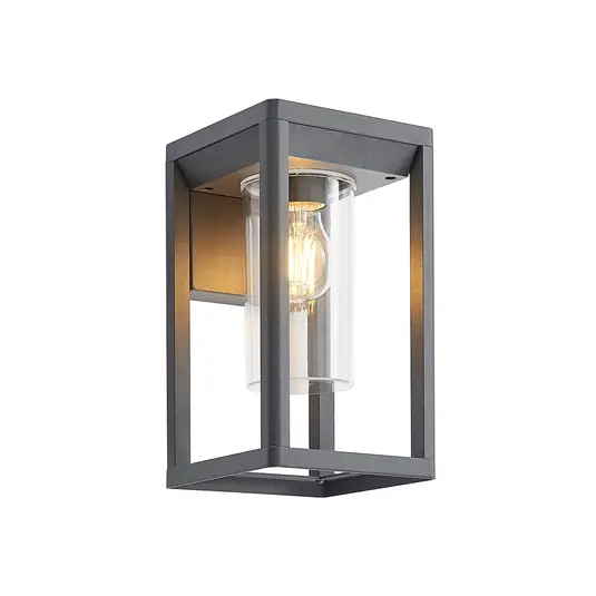 modern ip44 aluminum square box pc porch e27 outdoor wall sconce lights exterior wall mounted