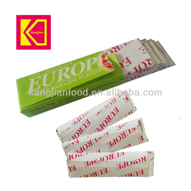 5 sticks Europe Chewing Gum