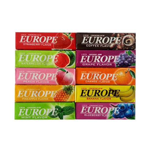 5 sticks Europe Chewing Gum