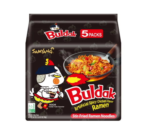 Hot Buldok South Korea Ramen Wholesale Price Hot Chicken Flavor Popular Halal Instant Noodles Hot Instant Noodles