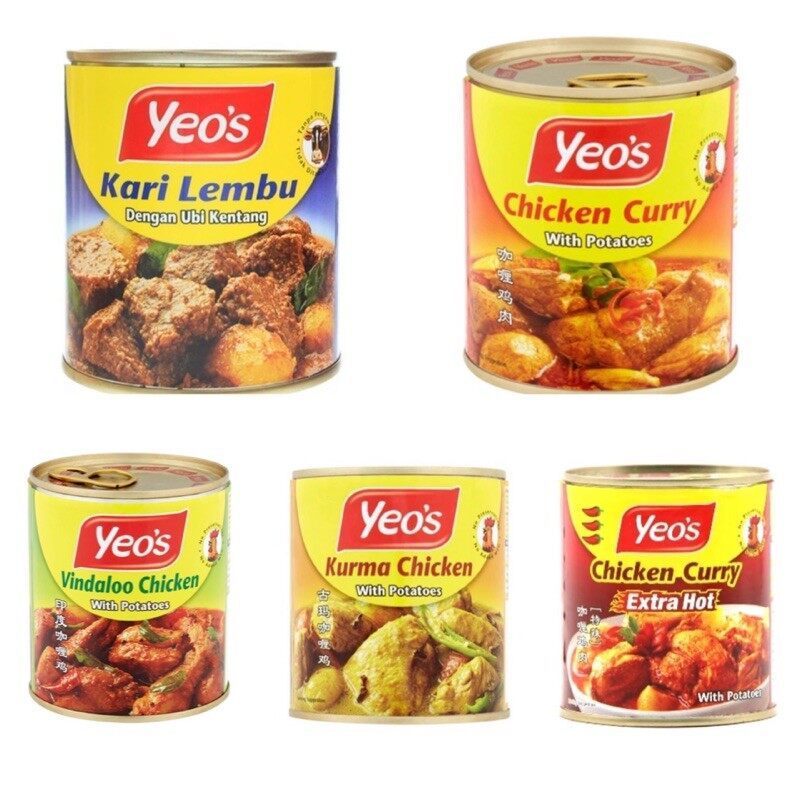 Wholesale Can Food (Rendang / Vindaloo / Curry / Beef / Potato) Variety Flavors Instant Ready to Eat Meat Perfect For Camping