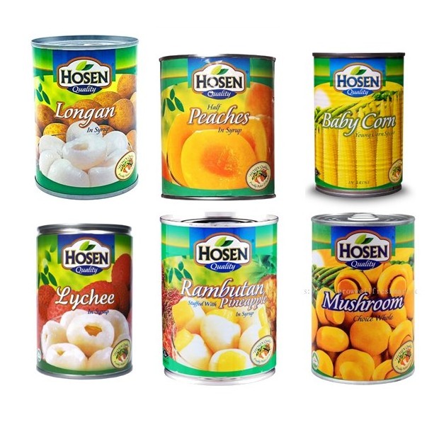 Ready to Eat Canned Food Canned Fruits (Longan/ Lyche / Mushroom/ Baby Corn/ Peach/ Rambutan with Pineapple)