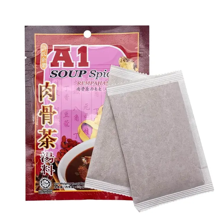 A1 Malaysia Bah Kut Teh Soup Spices Halal Herbal Pork Beef Soup Ginseng Restaurant use Herbal Meat Ready Korean Chinese packed