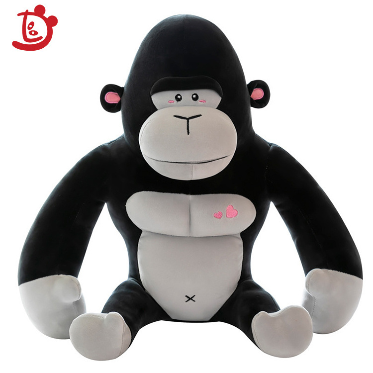 2021 New Amazon Hot Sale Custom fashion Gorilla Monkey Chimp Stuffed Animal Soft Toy Chimpanzee Plush Soft Toys