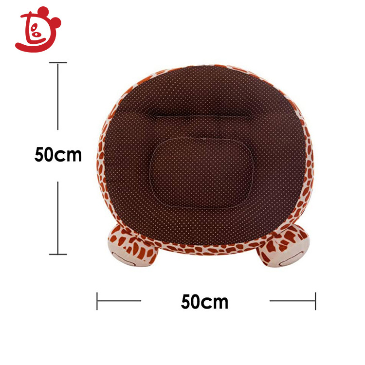 New Design PCartoon Lovely Plush  Giraffe Soft Plush Baby Animal Sofa Chair For Kids