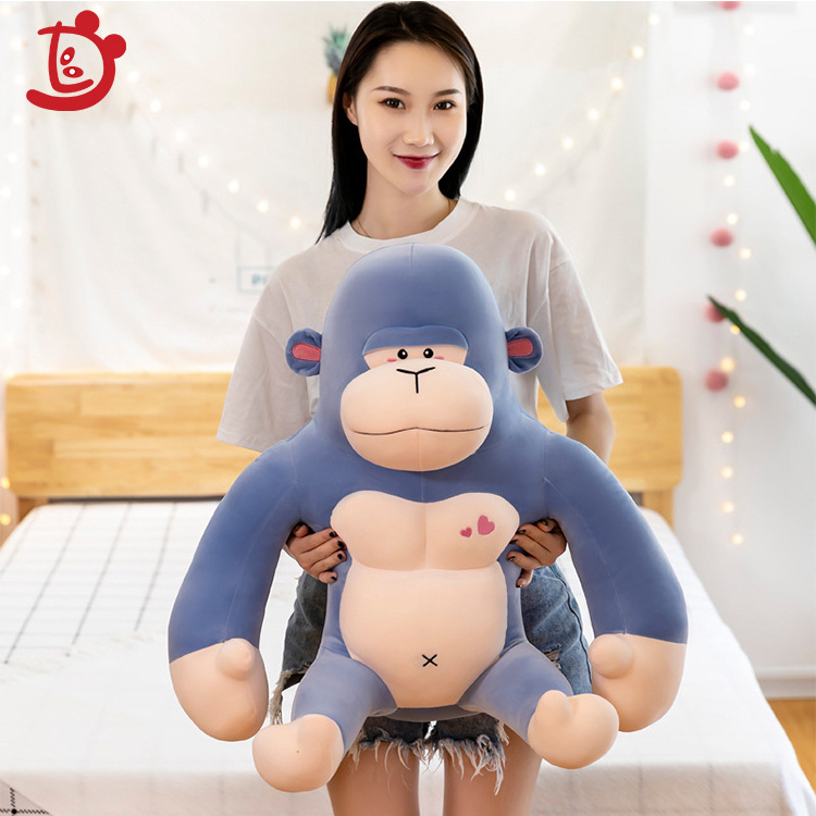 2021 New Amazon Hot Sale Custom fashion Gorilla Monkey Chimp Stuffed Animal Soft Toy Chimpanzee Plush Soft Toys