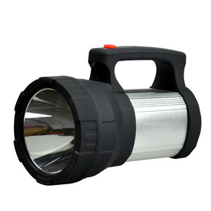 High Range Emergency Manual Aluminum Alloy Housing Searchlight Rechargeable Spotlight 15w Hand Held Search Light