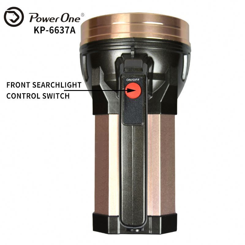 Portable Powerful High Lumen Flashlight Blinker Function Spotlight Built In Battery Powered LED Work Lights