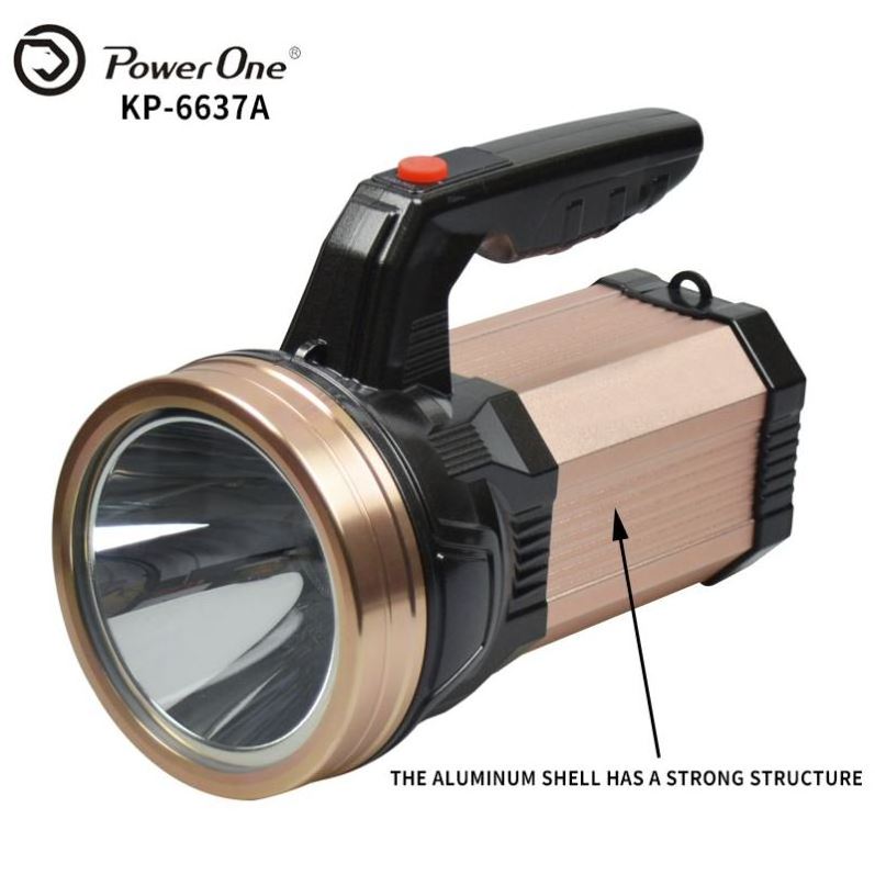 Portable Powerful High Lumen Flashlight Blinker Function Spotlight Built In Battery Powered LED Work Lights