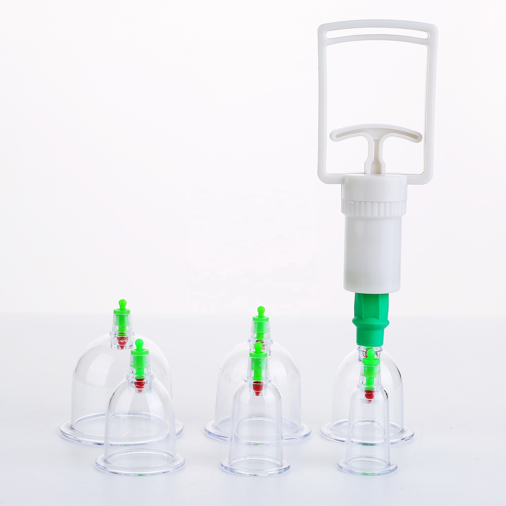 6 pcs cupping set/ pull out a vacuum apparatus