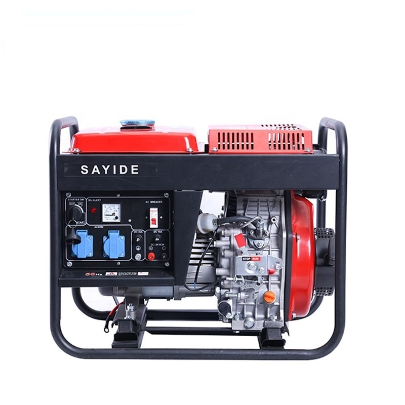 3/5.5/6.5/8/10KW small portable diesel generator set 220V single-phase 380V three-phase portable power generator